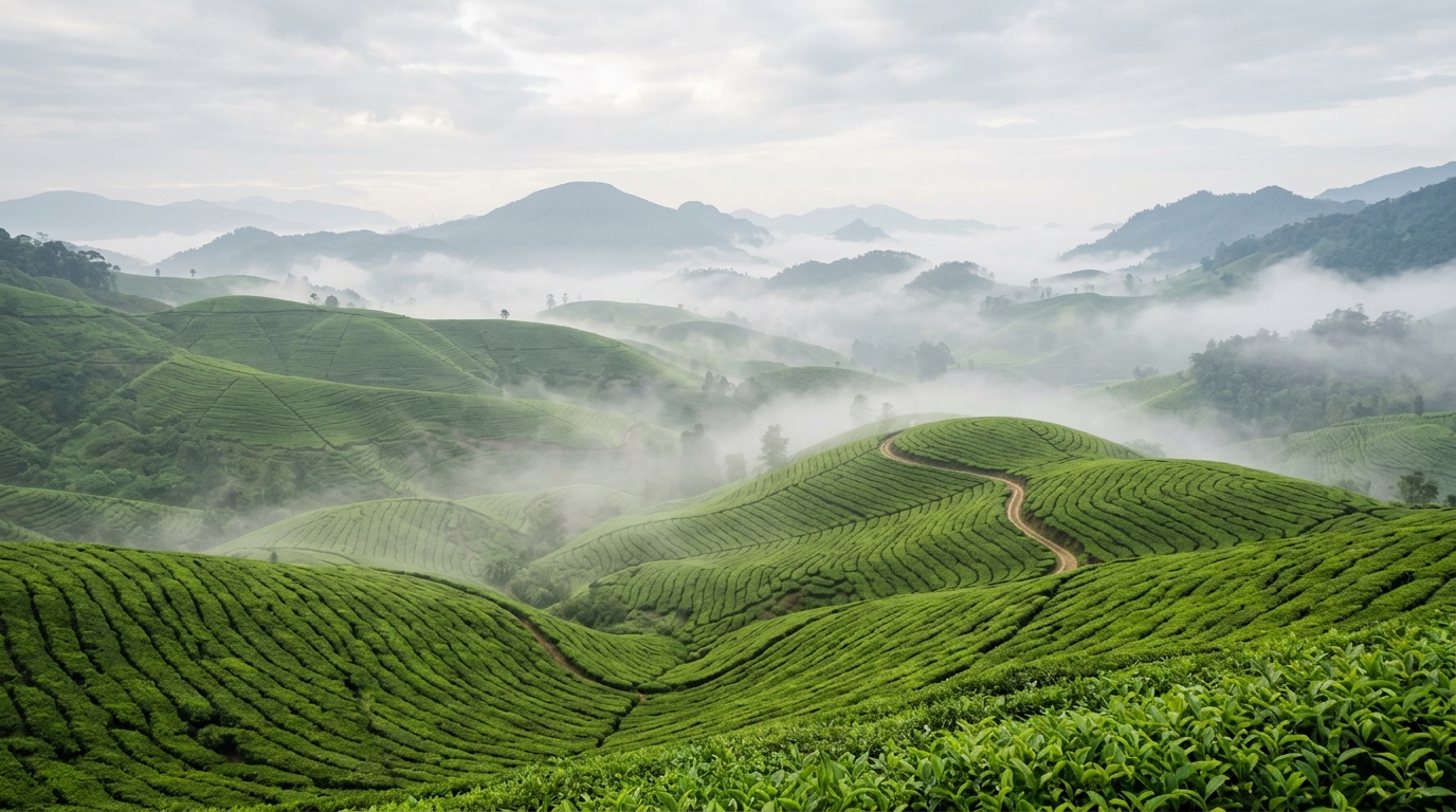 Misty landscape
